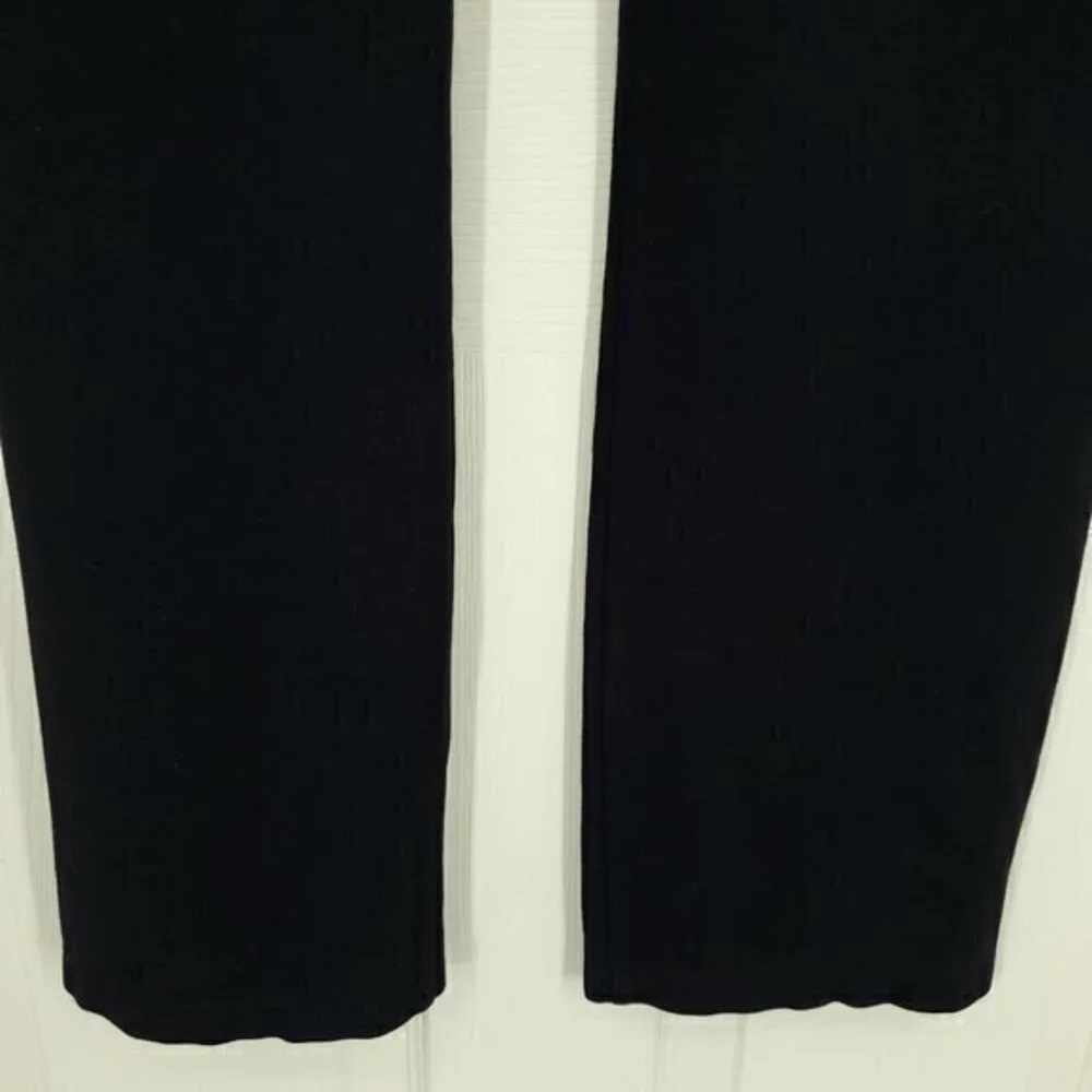 Betabrand Classic Dress Yoga Pants Straight Leg Pull On L Black
